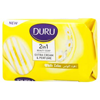 Мило тверде Duru 2 в 1 Білий Лотос 100 г (8690506520533)